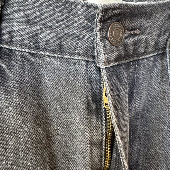 NWT Levi's Baggy Dad Jeans Mid Rise Straight Leg Boot Barn Black 25 x 30 - Picture 10 of 13